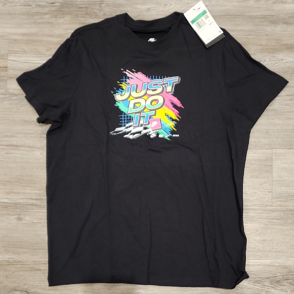 Nike Kids Black Graphic T-Shirt
